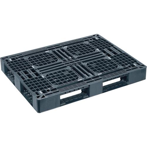 NPC plastic pallet LA-1310RR single-sided four-way insertion black