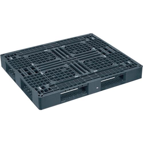 NPC plastic pallet LA-1311RR single-sided four-way insertion black