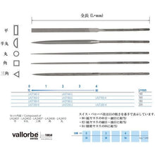 โหลดรูปภาพลงในโปรแกรมดูแกลเลอรี vallorbe ตะไบเข็มละเอียด 5 แบบ 160 มม. #2
