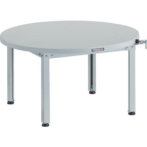 โต๊ะหมุนขนาดใหญ่ชนิด TRUSCO LC พร้อมสต๊อปเปอร์ Φ860XH76 แผ่นเหล็กด้านบนพร้อมขา