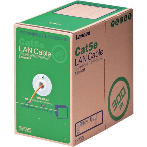 ELECOM EU RoHS Directive สาย LAN CAT5E 300 ม. สีส้ม