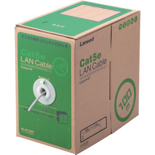 ELECOM EU RoHS compliant LAN cable CAT5E 100m light gray