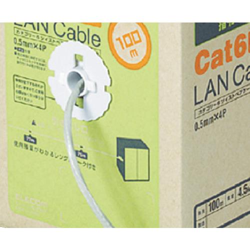 ELECOM EUROHS order compliant LAN cable 100m reel winding light gray