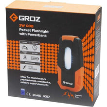 画像をギャラリービューアに読み込む, ＧＲＯＺ　充電式ＬＥＤポケットフラッシュライト　２Ｗ　ＣＯＢ　２００Ｌｍ
