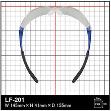 Load image into gallery viewer, YAMAMOTO single-lens safety glasses, lens color clear, temple color blue, IS standard product

