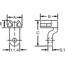 Load image into gallery viewer, PANDUIT L-shaped hole fixture M5 screw natural (100 pieces)
