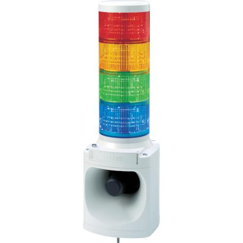パトライト　ＬＥＤ積層信号灯付き電子音報知器　色：赤・黄・緑・青