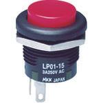 NKK SWITCHES công tắc nút ấn cấu hình thấp Nút LP cực đơn màu đỏ BẬT-(BẬT)