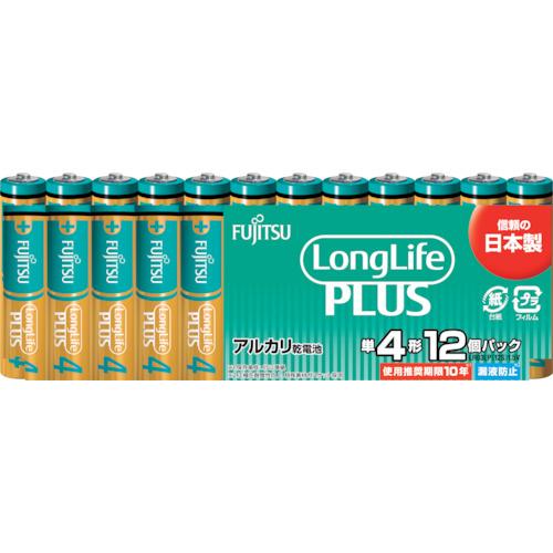 富士通　アルカリ乾電池単４　Ｌｏｎｇ　Ｌｉｆｅ　Ｐｌｕｓ　１２個パック