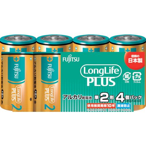 富士通　アルカリ乾電池単２　Ｌｏｎｇ　Ｌｉｆｅ　Ｐｌｕｓ　４個パック