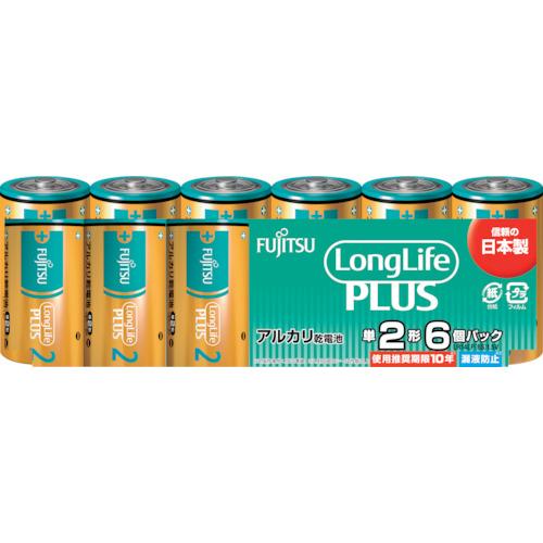 富士通　アルカリ乾電池単２　Ｌｏｎｇ　Ｌｉｆｅ　Ｐｌｕｓ　６個パック