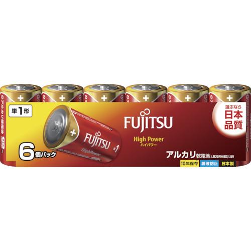 FUJITSU Alkaline Single 1 (6 ชิ้น) High Power