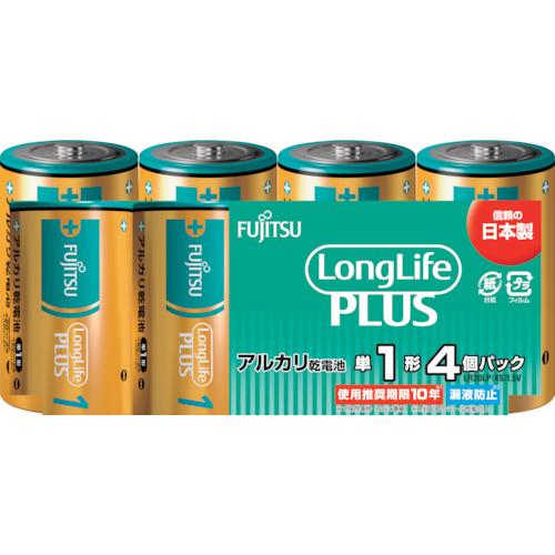 富士通　アルカリ乾電池単１　Ｌｏｎｇ　Ｌｉｆｅ　Ｐｌｕｓ　４個パック