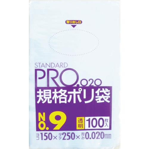 SANIPAK LT09 STANDARD plastic bag No. 9 (0.02) transparent 100 sheets