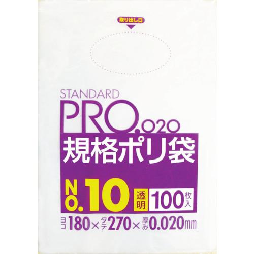 SANIPAK LT10 STANDARD plastic bag No. 10 (0.02) transparent 100 sheets
