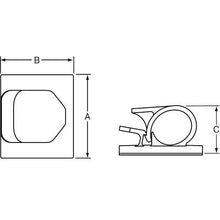 Load image into gallery viewer, PANDUIT Cord Clip with Adhesive Tape Natural (50 pieces)
