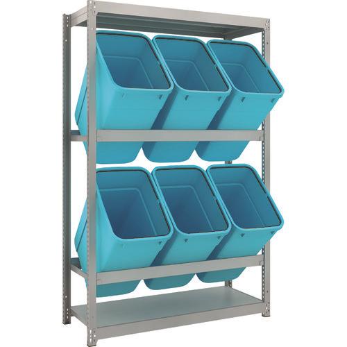 TRUSCO ชั้นวางของ M1.5 น้ำหนักเบาและขนาดกลาง H1800XW1160XD445 2 ขั้น RBK-70 มี 6 ชิ้น