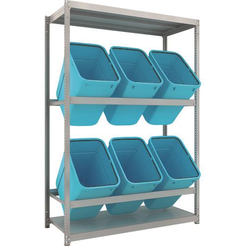 TRUSCO ชั้นวางของ M1.5 น้ำหนักเบา/ปานกลาง H2100XW1460XD595 2 ขั้น RBK-90 จำนวน 6 ชิ้น