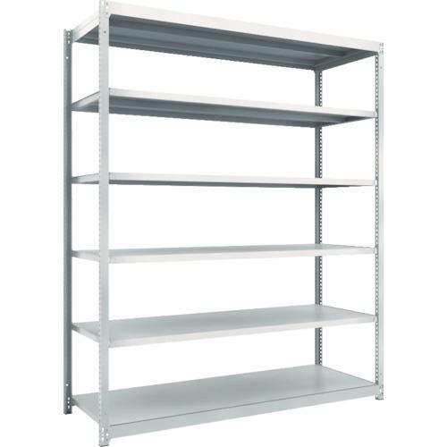 TRUSCO ชั้นวางของ M1.5 น้ำหนักเบา/ปานกลาง 1760 x 595 x 2100 6 ขั้น ยูนิตเดียว นีโอเกรย์