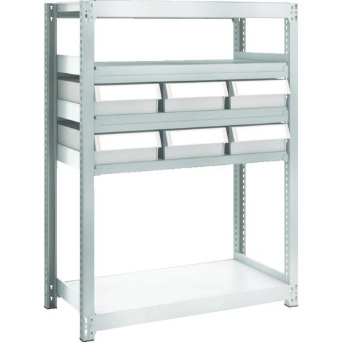 TRUSCO M2 loại kệ vừa và nhẹ H1200 resin NG có hộc lớn X6