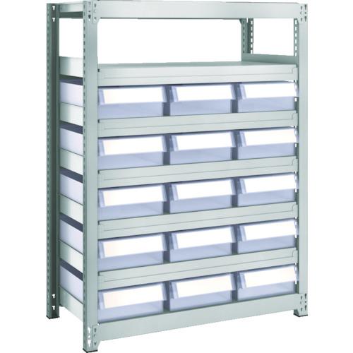 TRUSCO M2 loại kệ nhựa nhẹ/trung H1200 có ngăn kéo trong suốt lớn X15