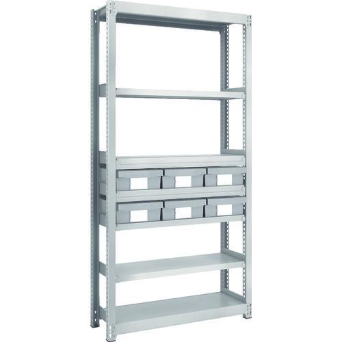 TRUSCO M2 loại kệ nhẹ/trung H1800 resin NG có hộc lớn X6