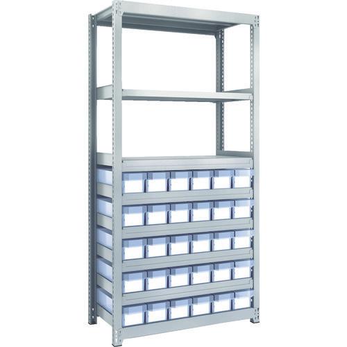 TRUSCO M2 loại kệ nhựa nhẹ/trung H1800 có ngăn kéo trong suốt nhỏ X30