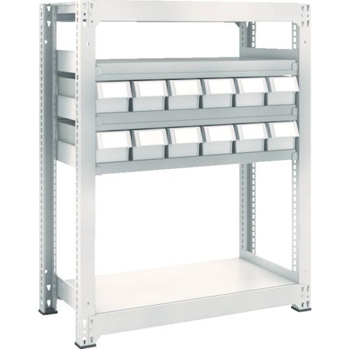 TRUSCO M3 loại kệ trung tải H1200 resin NG có hộc nhỏ X12