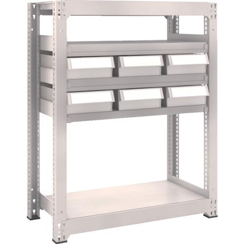 TRUSCO M3 loại kệ trung tải H1200 resin NG có hộc lớn X6