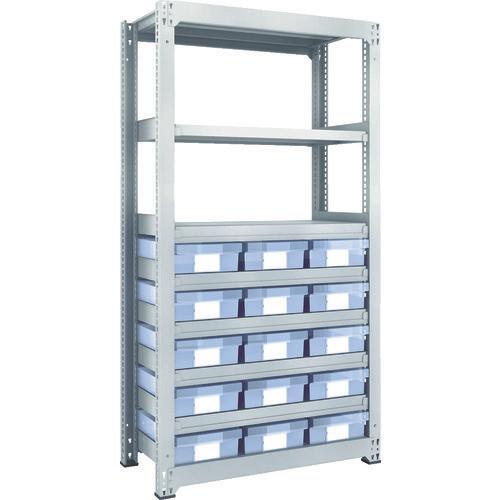 TRUSCO M3 loại kệ trung tải nhựa H1800 có ngăn kéo trong suốt lớn X15