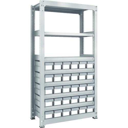 TRUSCO M3 loại kệ trung tải H1800 nhựa NG có hộc nhỏ X30