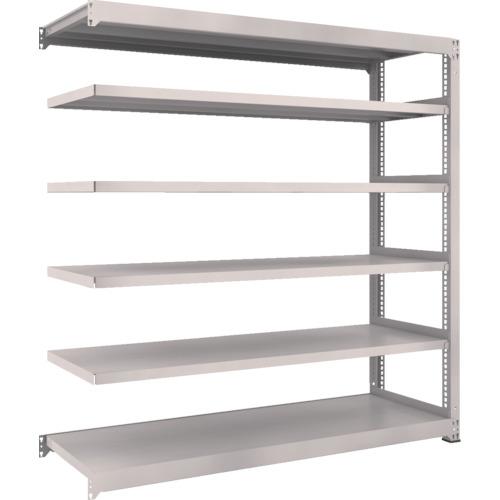 TRUSCO M3 loại kệ trung tải H1800 loại nối W1200 D1121 6 bậc màu xám đen