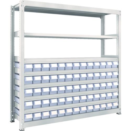 Kệ trung tải TRUSCO M3 nhựa H1800 có ngăn kéo trong suốt nhỏ X65