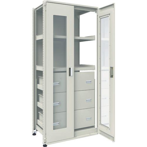 UNIT trung bình TRUSCO M3 loại 2 cửa acrylic mặt sau H2100XW900 có 3 ngăn kéo liên thông