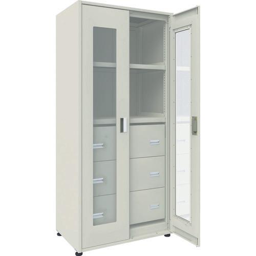UNIT trung bình loại TRUSCO M3 có cửa acrylic đôi, mặt sau và mặt bên H2100XW900 với 3 ngăn kéo Kệ đơn