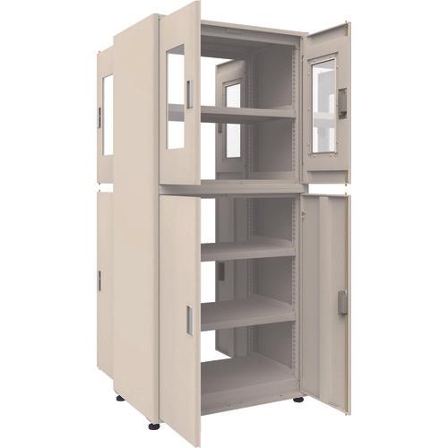 TRUSCO M3 loại UNIT kệ trọng lượng trung bình loại hai mặt phía trên acrylic 4 cửa với tấm bên H2100XW900 đơn vị