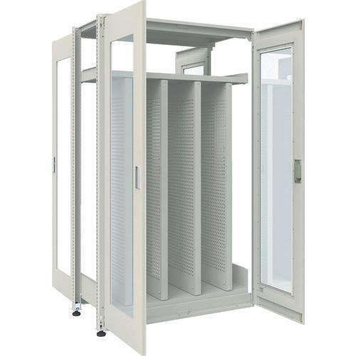TRUSCO M3 loại UNIT kệ trọng lượng trung bình hai mặt loại cửa acrylic đôi H2100XW1200 với 4 tấm P được kết nối