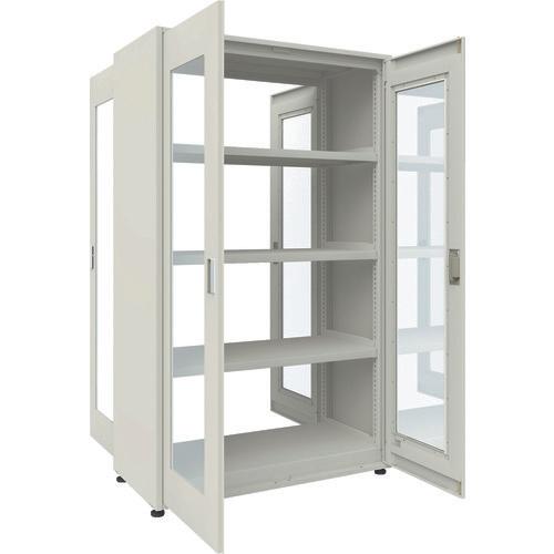TRUSCO M3 loại UNIT kệ trọng lượng trung bình cửa acrylic đôi loại hai mặt với tấm bên H2100XW1200 đơn vị