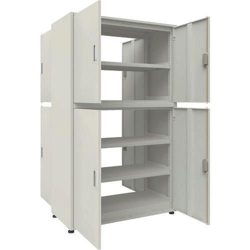 TRUSCO M3 loại UNIT kệ trọng lượng trung bình hai mặt loại 4 cửa có tấm bên đơn H2100XW1200