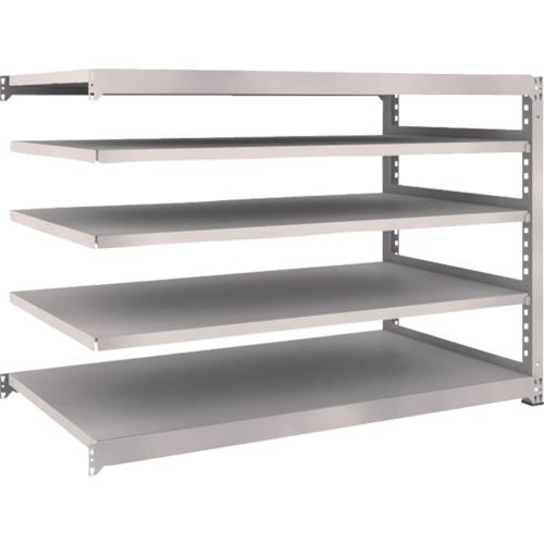 Kệ trung tải TRUSCO M5 loại 1800 x 921 x H1200 5 tầng nối màu xám đen