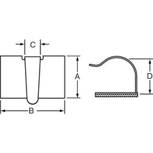 Load image into gallery viewer, PANDUIT fixture Metal cord clip with VHB adhesive tape (100 pieces)
