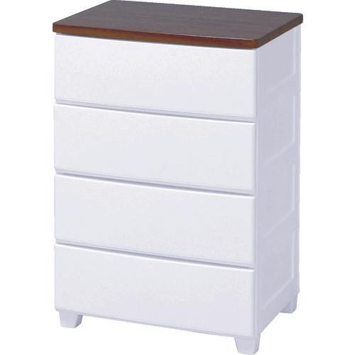 IRIS 219590 Gỗ Top Chest White/Walnut MG-554