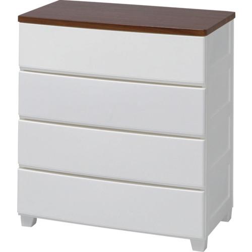 IRIS 219595 Gỗ Top Chest White/Walnut MG-724