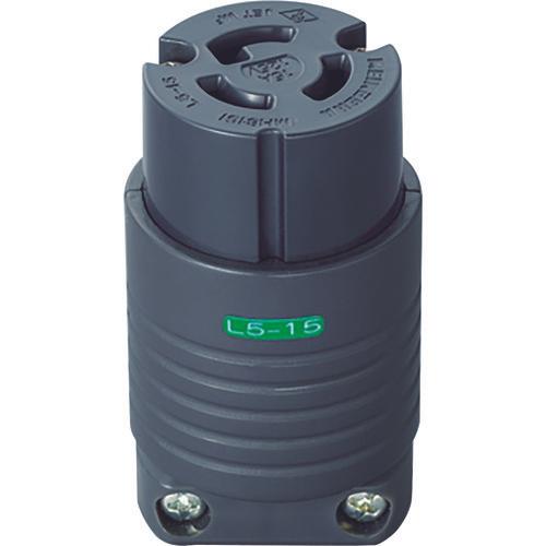 MEIKO 2P15A hook connector body (L5-15) 15A. 125V (black)