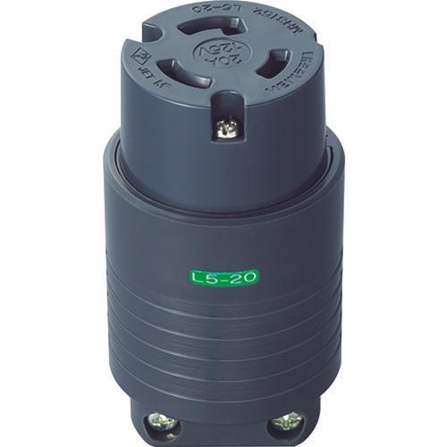 MEIKO 2P20A hook connector body (L5-20) 20A. 125V (black)