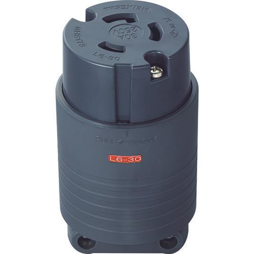 MEIKO 2P30A hook connector body (L6-30) 30A. 250V (black)