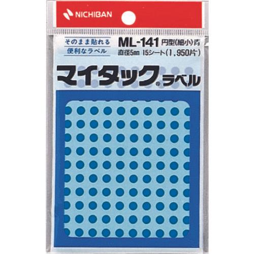 NICHIBAN My Tack Label (ป้ายสี) ML-1414 สีน้ำเงิน กลม 5มม