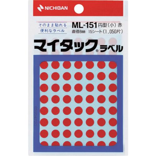 NICHIBAN My Tack Label (ป้ายสี) ML-151 กลมแดง 8มม