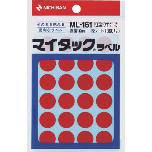 NICHIBAN My Tack Label (ป้ายสี) ML-161 กลมแดง 16มม