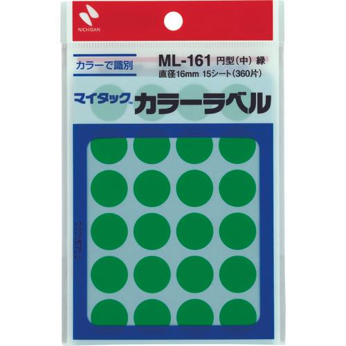 NICHIBAN My Tack Label (ป้ายสี) ML-161 กลมเขียว 16มม